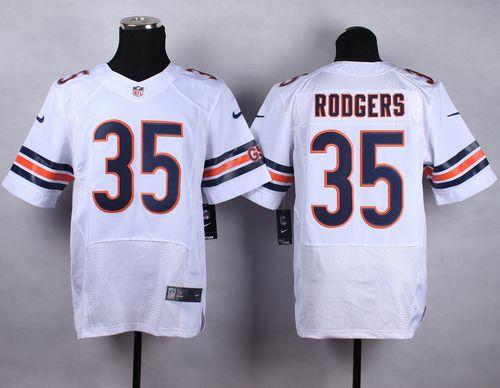  Bears #35 Jacquizz Rodgers White Men's Stitched NFL Elite Jersey