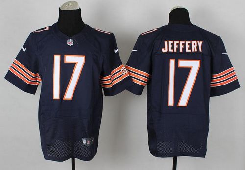  Bears #17 Alshon Jeffery Navy Blue Team Color Men's Stitched NFL Elite Jersey