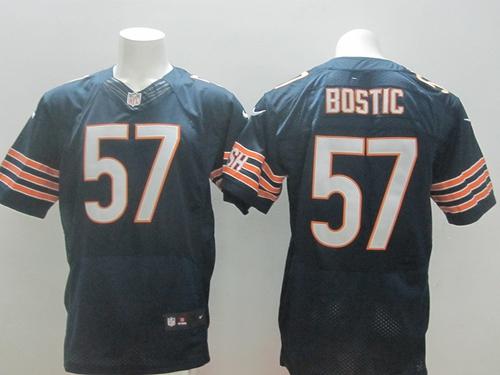 Bears #57 Jon Bostic Navy Blue Team Color Men's Stitched NFL Elite Jersey