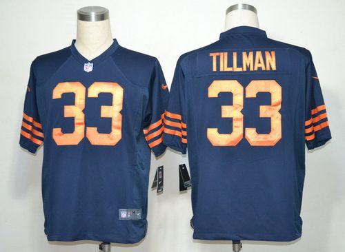  Bears #33 Charles Tillman Navy Blue 1940s Throwback Men's Stitched NFL Game Jersey