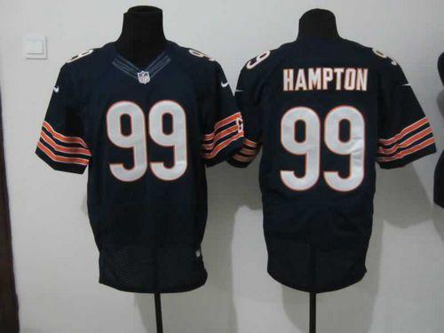 Bears #99 Dan Hampton Navy Blue Team Color Men's Stitched NFL Elite Jersey