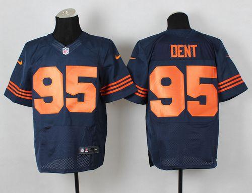  Bears #95 Richard Dent Navy Blue 1940s Throwback Men's Stitched NFL Elite Jersey