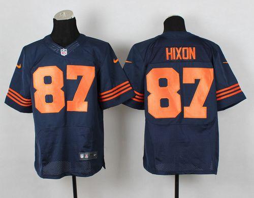  Bears #87 Domenik Hixon Navy Blue 1940s Throwback Men's Stitched NFL Elite Jersey