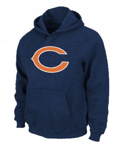 Chicago Bears Logo Pullover Hoodie Dark Blue