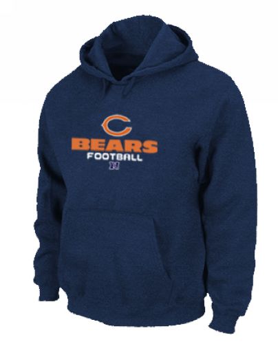 Chicago Bears Critical Victory Pullover Hoodie Dark Blue