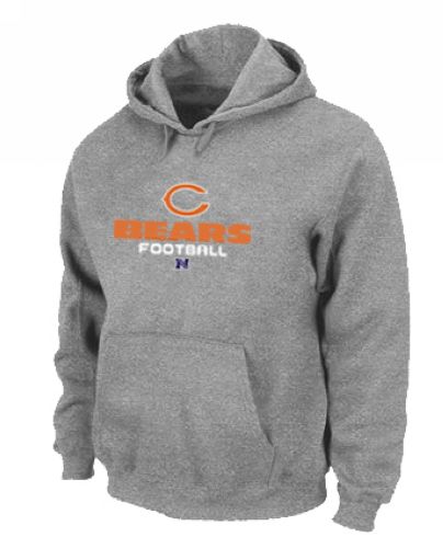 Chicago Bears Critical Victory Pullover Hoodie Grey