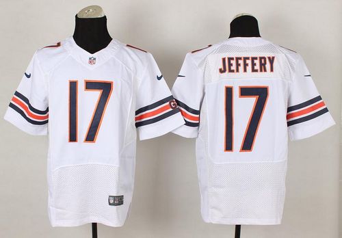  Bears #17 Alshon Jeffery White Men's Stitched NFL Elite Jersey