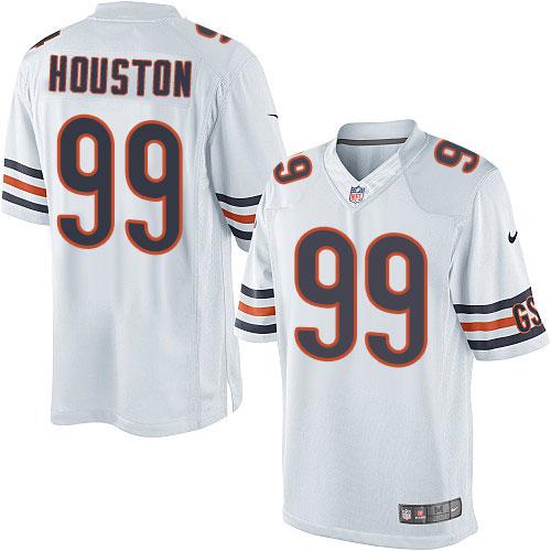  Bears #99 Lamarr Houston White Men's Stitched NFL Limited Jersey