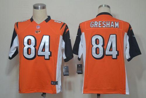  Bengals #84 Jermaine Gresham Orange Alternate Men's Stitched NFL Game Jersey