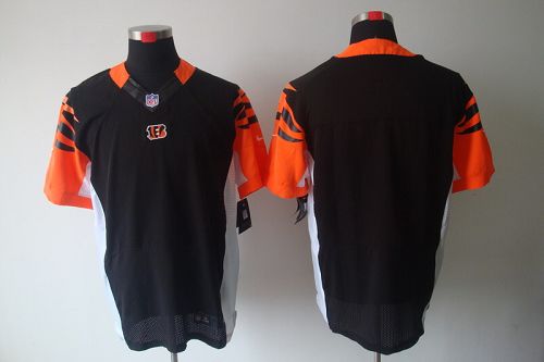 Bengals Blank Black Team Color Men's Stitched NFL Elite Jersey