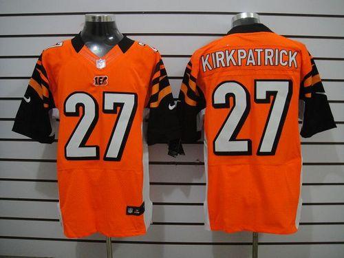  Bengals #27 Dre Kirkpatrick Orange Alternate Men's Stitched NFL Elite Jersey