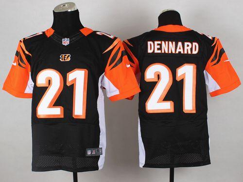  Bengals #21 Darqueze Dennard Black Team Color Men's Stitched NFL Elite Jersey