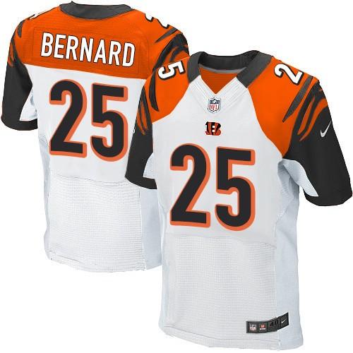  Bengals #25 Giovani Bernard White Men's Stitched NFL Elite Jersey