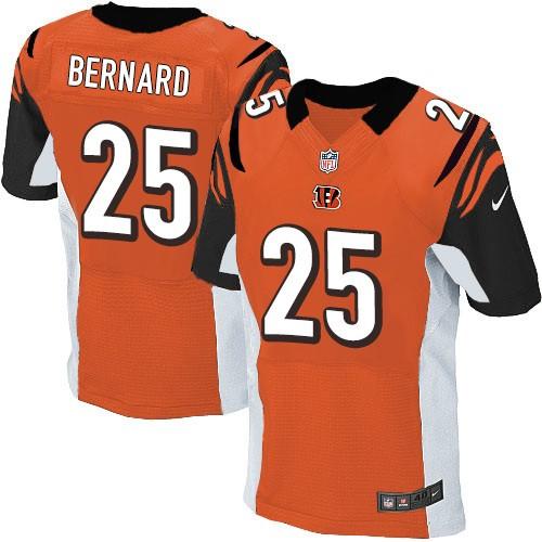  Bengals #25 Giovani Bernard Orange Alternate Men's Stitched NFL Elite Jersey