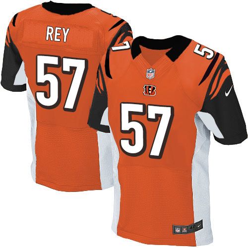  Bengals #57 Vincent Rey Orange Alternate Men's Stitched NFL Elite Jersey