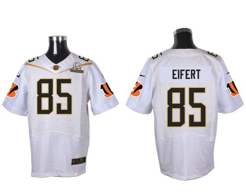  Bengals #85 Tyler Eifert White 2016 Pro Bowl Men's Stitched NFL Elite Jersey