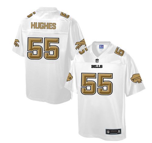  Bills #55 Jerry Hughes White Men's NFL Pro Line Fashion Game Jersey