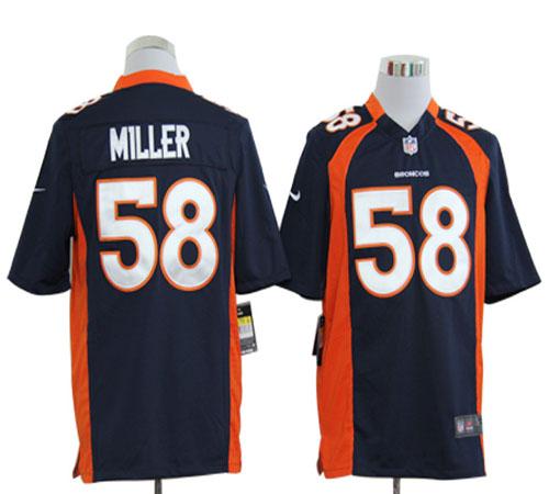  Broncos #58 Von Miller Navy Blue Alternate Men's Stitched NFL Game Jersey