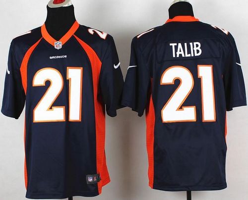  Broncos #21 Aqib Talib Navy Blue Alternate Men's Stitched NFL New Game Jersey