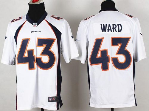  Broncos #43 T.J. Ward White Men's Stitched NFL New Game Jersey