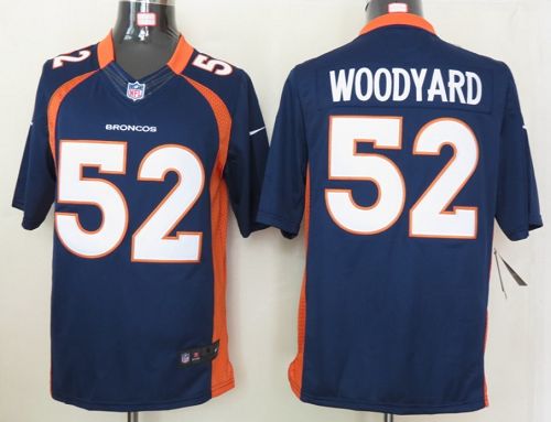  Broncos #52 Wesley Woodyard Navy Blue Alternate Men's Stitched NFL Limited Jersey
