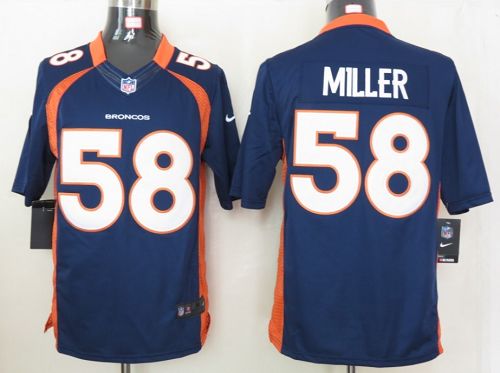  Broncos #58 Von Miller Navy Blue Alternate Men's Stitched NFL Limited Jersey