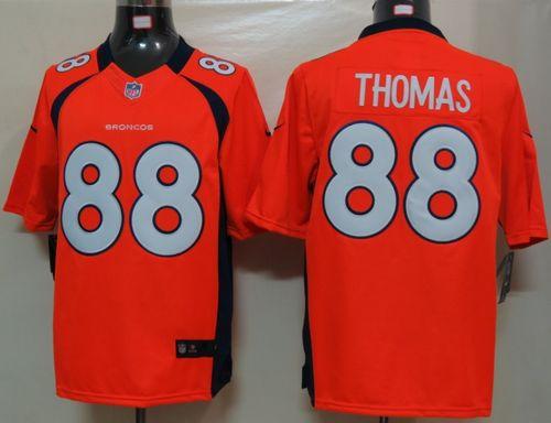 Broncos #88 Demaryius Thomas Orange Team Color Men's Stitched NFL Limited Jersey