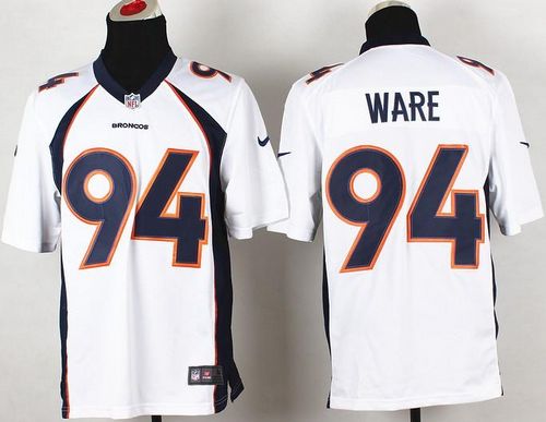  Broncos #94 DeMarcus Ware White Men's Stitched NFL New Game Jersey