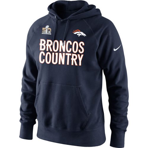 Denver Broncos  2015 AFC Conference Champions Broncos Country Hoodie Navy
