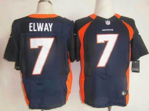  Broncos #7 John Elway Navy Blue Alternate Men's Stitched NFL Elite Jersey