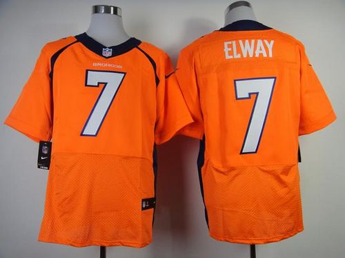  Broncos #7 John Elway Orange Team Color Men's Stitched NFL New Elite Jersey