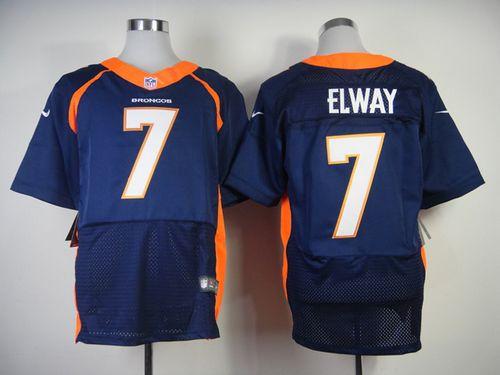  Broncos #7 John Elway Navy Blue Alternate Men's Stitched NFL New Elite Jersey