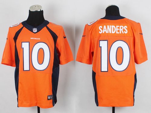  Broncos #10 Emmanuel Sanders Orange Team Color Men's Stitched NFL New Elite Jersey