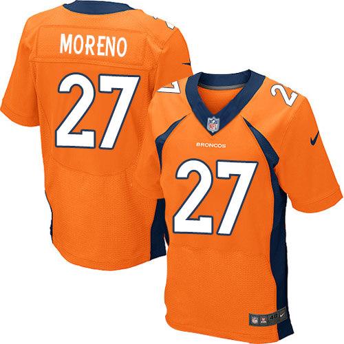  Broncos Blank Orange Men's Stitched NFL Elite Noble Fashion Jersey