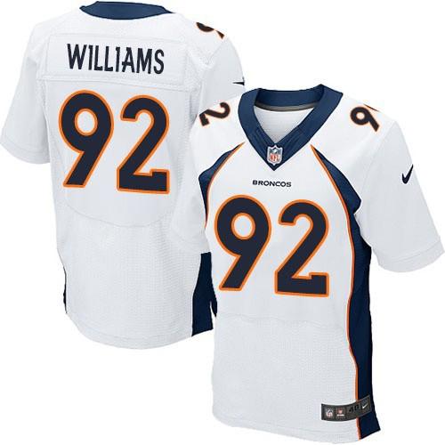  Broncos #92 Sylvester Williams White Men's Stitched NFL New Elite Jersey