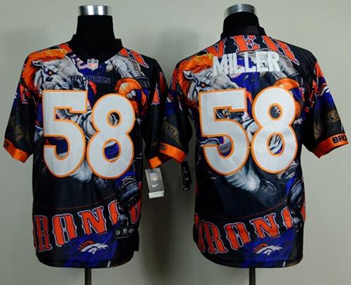  Broncos #58 Von Miller Team Color Men's Stitched NFL Elite Fanatical Jersey