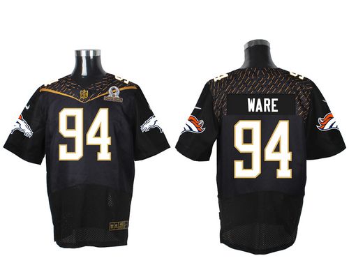  Broncos #94 DeMarcus Ware Black 2016 Pro Bowl Men's Stitched NFL Elite Jersey