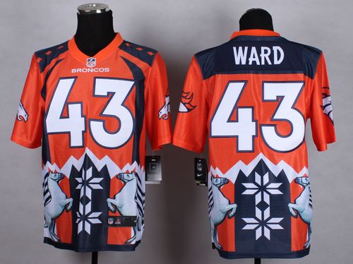  Broncos #43 T.J. Ward Orange Men's Stitched NFL Elite Noble Fashion Jersey