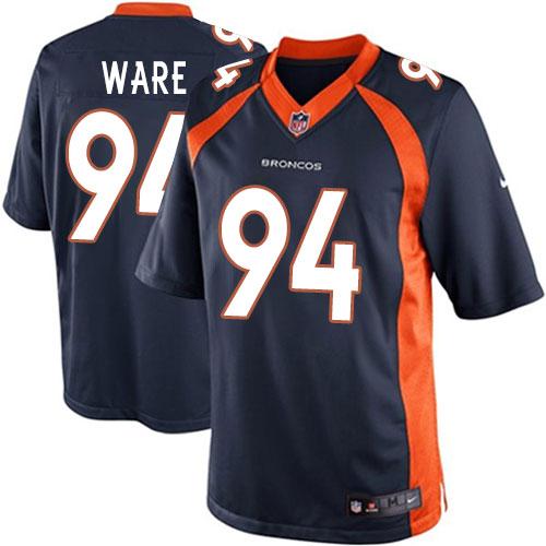  Broncos #94 DeMarcus Ware Navy Blue Alternate Men's Stitched NFL New Limited Jersey