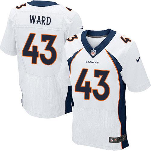  Broncos #43 T.J. Ward White Men's Stitched NFL New Elite Jersey