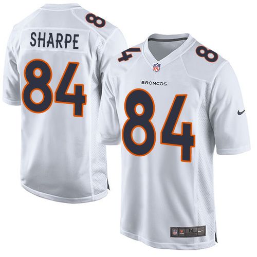 تنقيط Nike Broncos #84 Shannon Sharpe White Men's Stitched NFL Game ... تنقيط