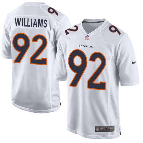  Broncos #92 Sylvester Williams White Men's Stitched NFL Game Event Jersey