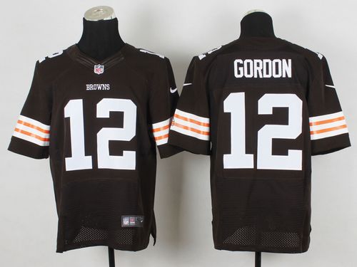  Browns #12 Josh Gordon Brown Team Color Men's Stitched NFL Elite Jersey