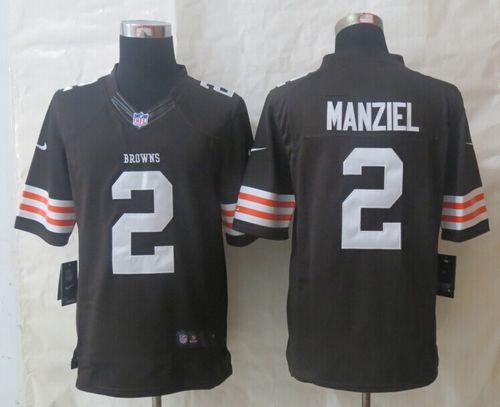  Browns #2 Johnny Manziel Brown Team Color Men's Stitched NFL Limited Jersey
