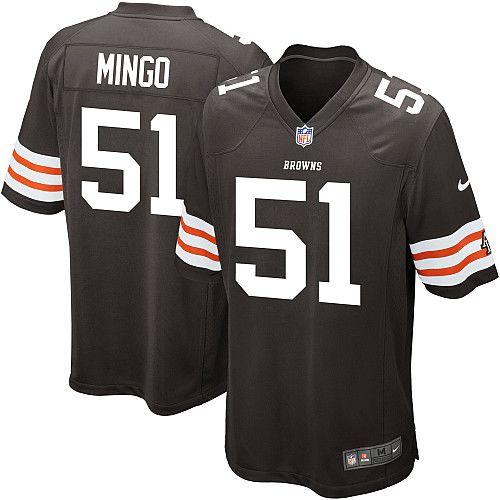  Browns #51 Barkevious Mingo Brown Team Color Men's Stitched NFL Game Jersey
