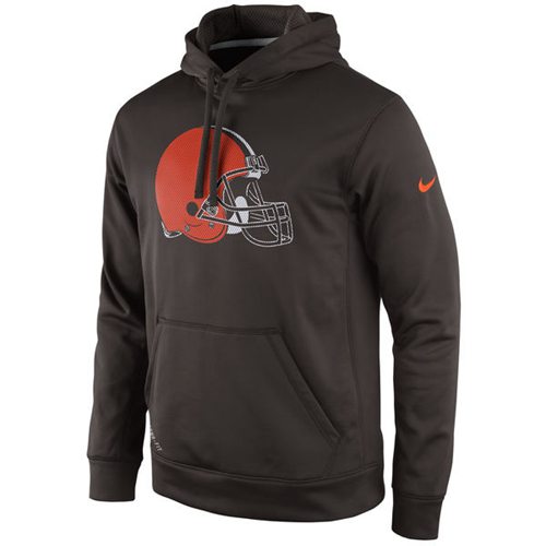 Cleveland Browns  Practice Performance Pullover Hoodie Brown