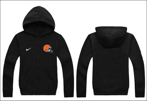  Cleveland Browns Authentic Logo Hoodie Black