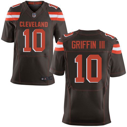  Browns #10 Robert Griffin III Brown Team Color Men's Stitched NFL New Elite Jersey