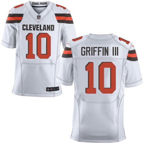 Browns #10 Robert Griffin III White Men's Stitched NFL New Elite Jersey