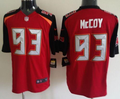  Buccaneers #93 Gerald McCoy Red Team Color Men's Stitched NFL New Game Jersey